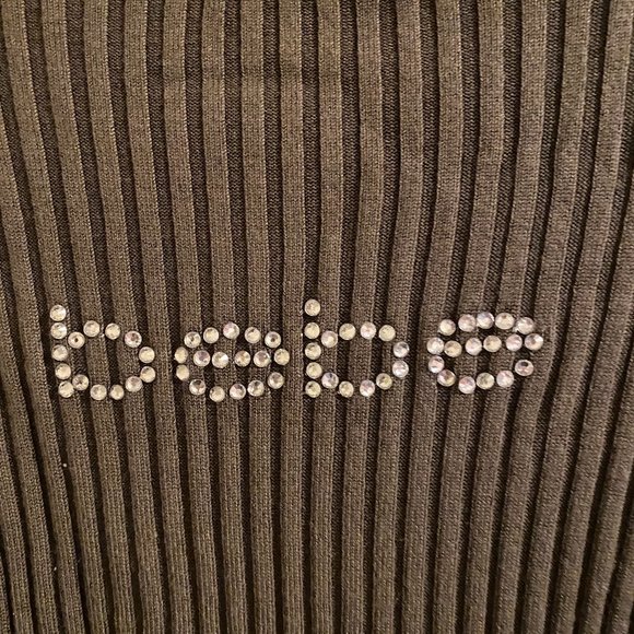 Olive Green Studded Bebe Long-Sleeve - Picture 4 of 5